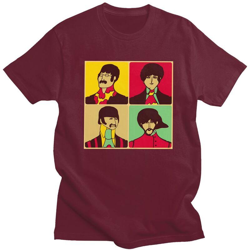 Custom The Beatle Heavy Metal Rock Tshirts for Men Short Sleeve Leisure T Shirt Tshirt Loose Fit Pure Cotton Tees Gift