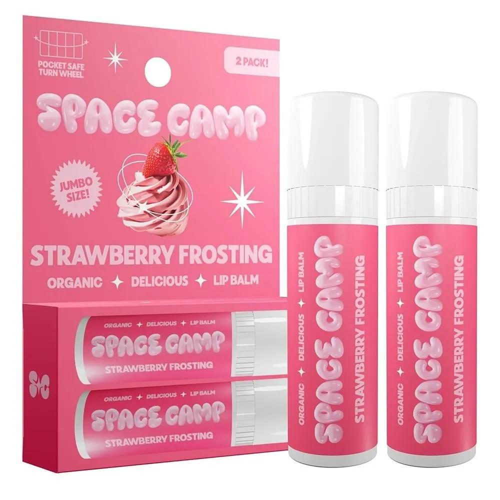 Space Camp Lip Balm 2-Pack Strawberry Frosting Space Camp Wellness Jumbo Lip Balm - Strawberry