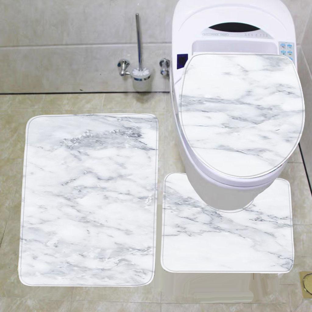 Mat Set Water Absorbent Rug Non Decorations Breathable Bath Washable Soft Pedestal for
