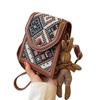 Women's Fashionable Red Ethnic Crossbody Phone Bag 