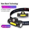 USB Rechargeable LED Headlamp with Far and Near Beam for Outdoor Activities