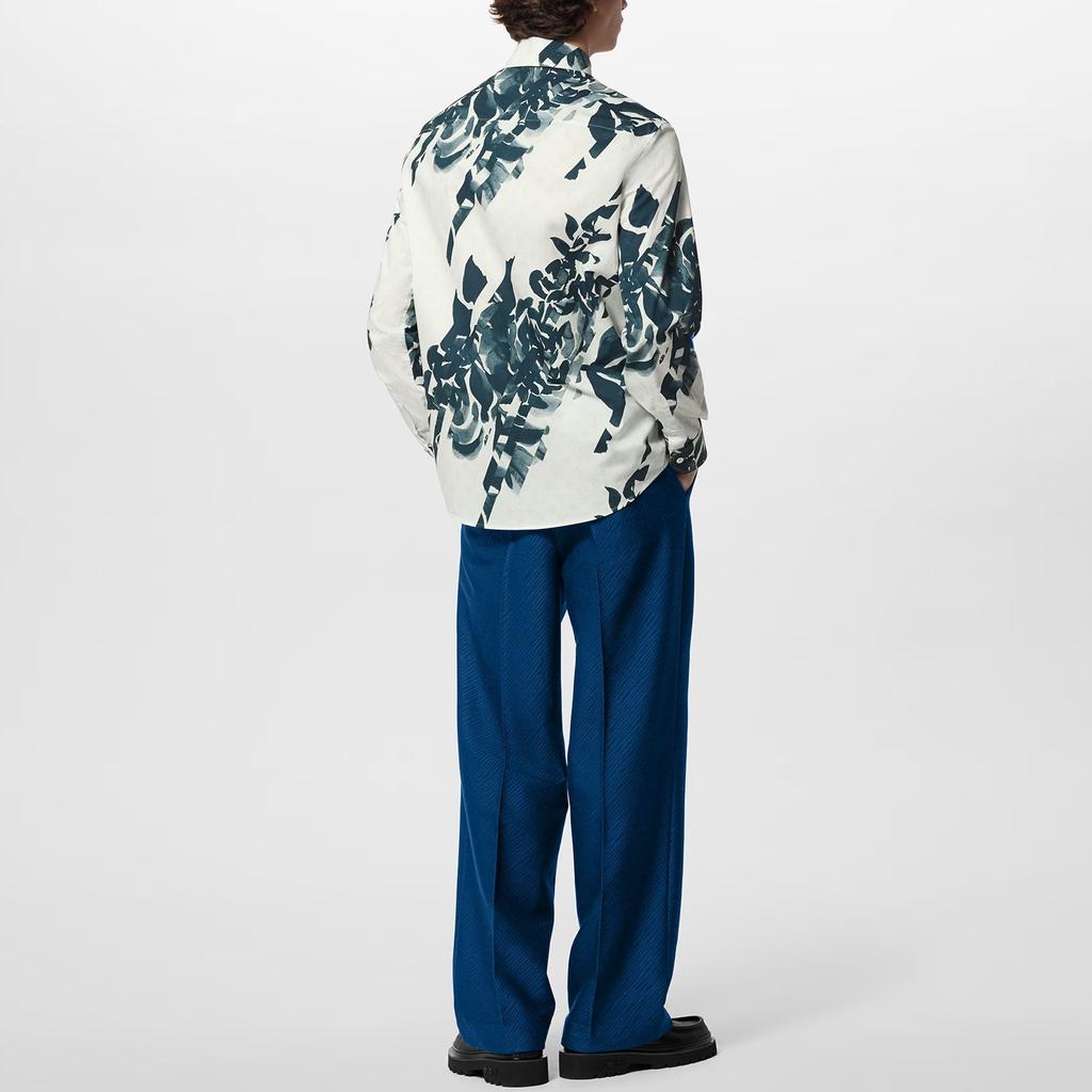 LOUIS VUITTON Long-Sleeved Printed Cotton Shirt 1AFAVZ