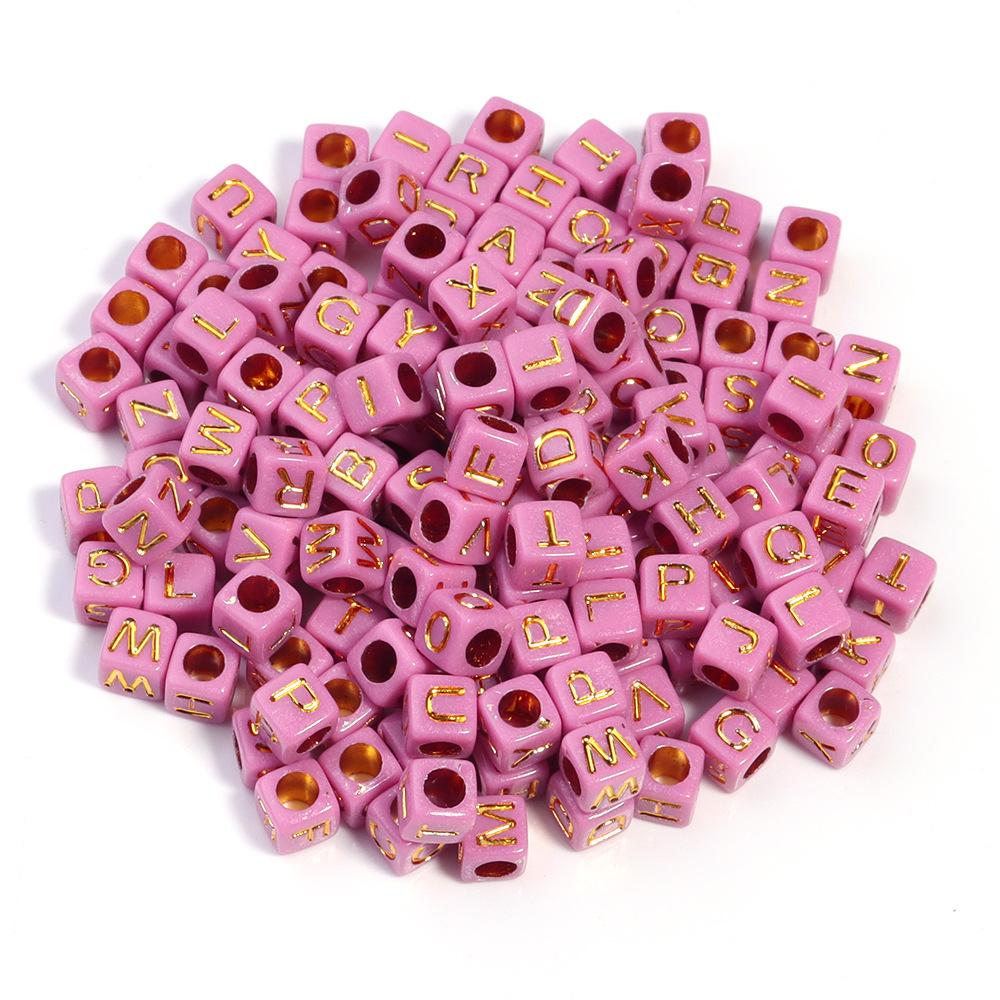 Acryl Englische Buchstabenperlen für DIY Kinderschmuck & Früherziehung - 26 Alphabetperlen