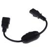 1Pc Pdu Ups Power Cord Cable, Iec 320 C14 To C13 With On/Off Switch 30Cm