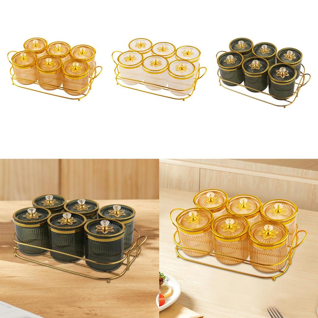 Divided Nut and Candy Serving Container with Lid Solid Pattern Luxury Tray for Family Dinner Appetizers