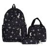 3-in-1 Bow Tie College School Backpack with Lunch Box and Pencil Case Backpack Set School Backpack Set for Teens Women Student