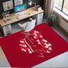 Custom Name Love Printed Carpet,Rug for Office Chair Living Room Bedroom Kitchen Room Decor Gifts.