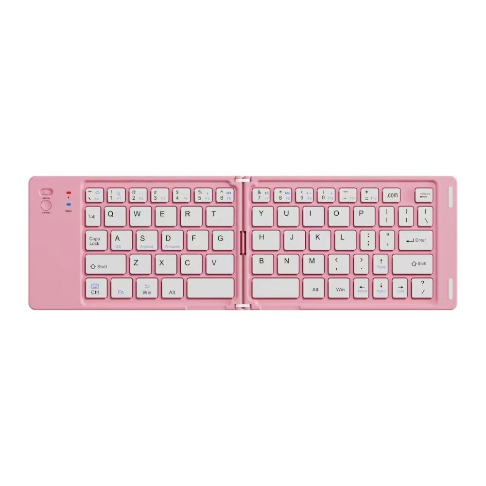Slim Design Wireless Folding Keyboard Rechargeable Foldable Keyboard Bluetooth Keyboard  Tablet