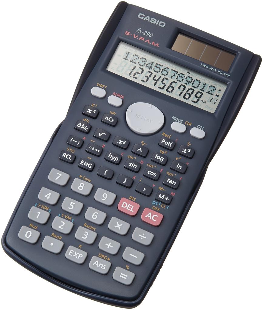 Casio Scientific Calculator, 2-digit Display, 199 Functions/features, fx-290-N
