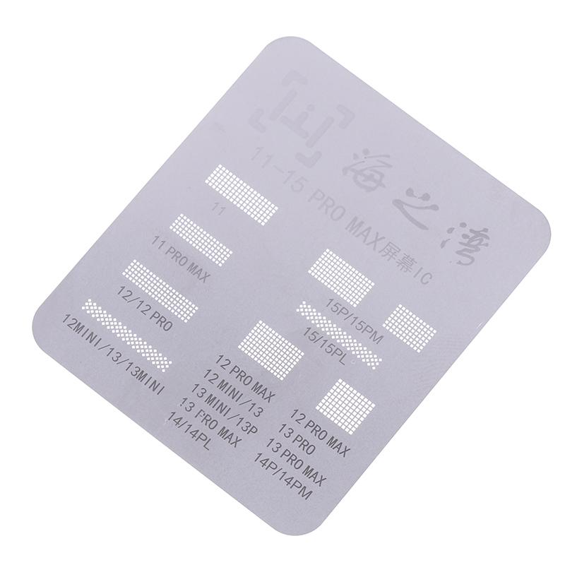 Universal For Ip 11 12 13 14 15 Pro Max Flex Screen Chip Steel Net Lcd Screen Display Ic Protection Bga Reballing Stencils