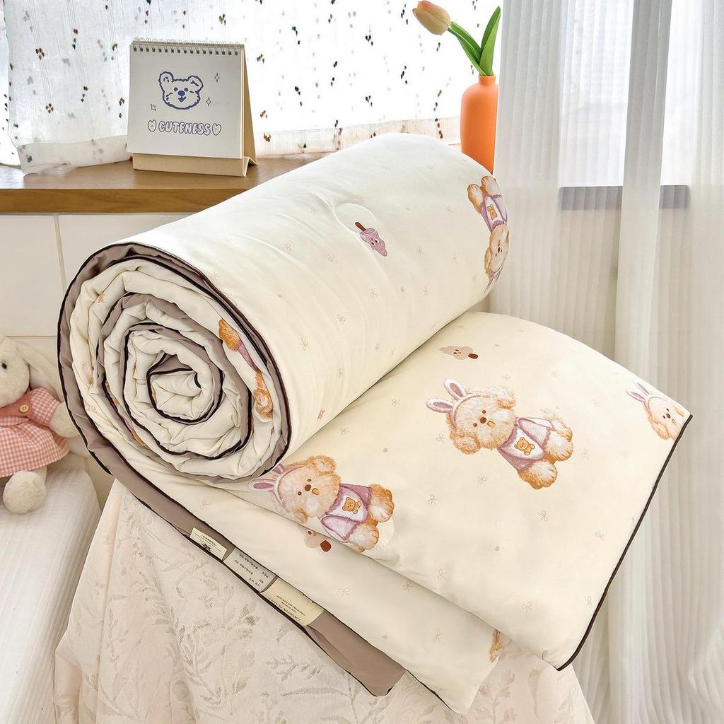 New A-Type Summer Cooling Quilt - Lightweight Single & Double for Dorms, Kids & Gifts