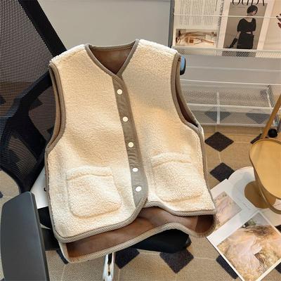 Veste til Kvinder Polstrede Vinter Ærmeløse Toppe Vest Oversize Tykkere Varm Enkel Afslappet Vest