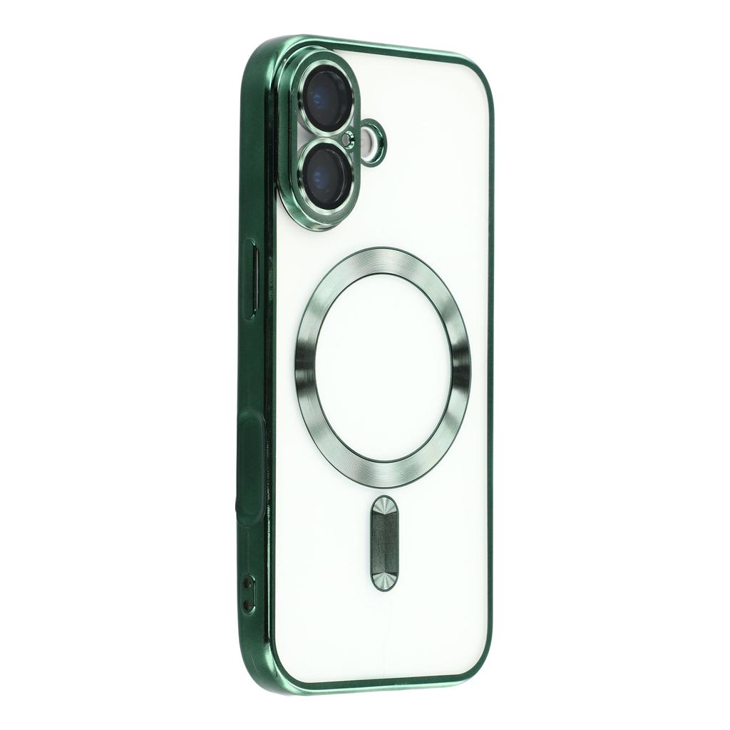 For iPhone 17 Case Compatible with MagSafe Electroplated TPU Phone Cover with Lens Film