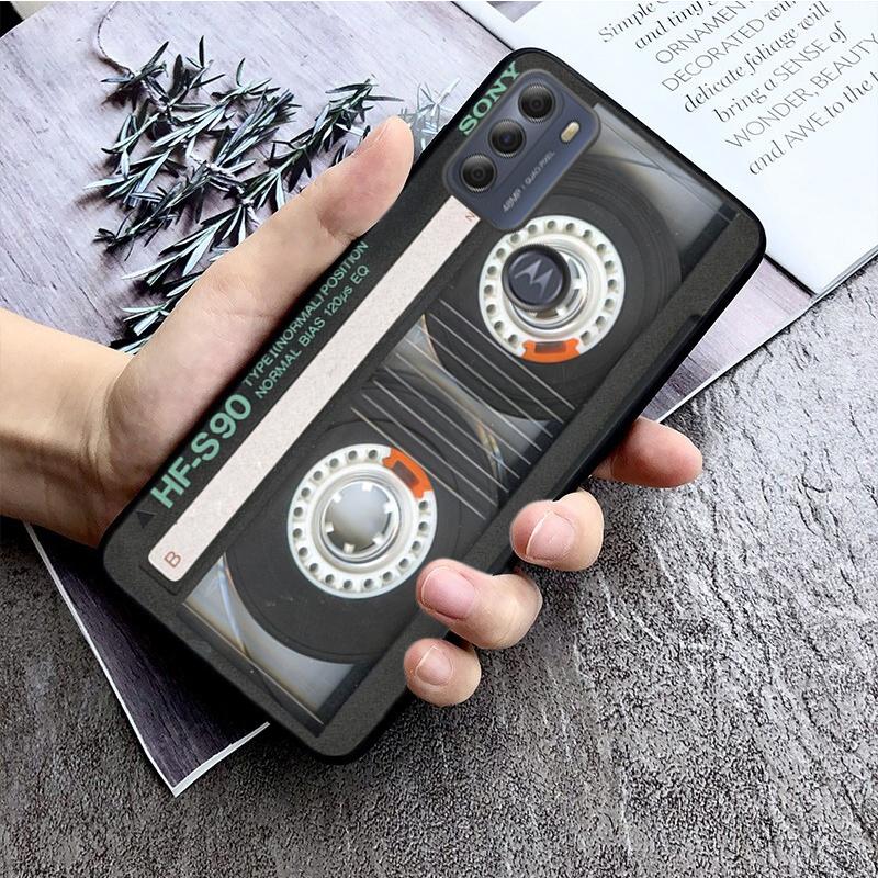 

Cassette tape Battery Case For Moto G Stylus 5G G Play G35 G45 G54 G24 G86 G04S E13 E14 E32 E32S Moto G 2024