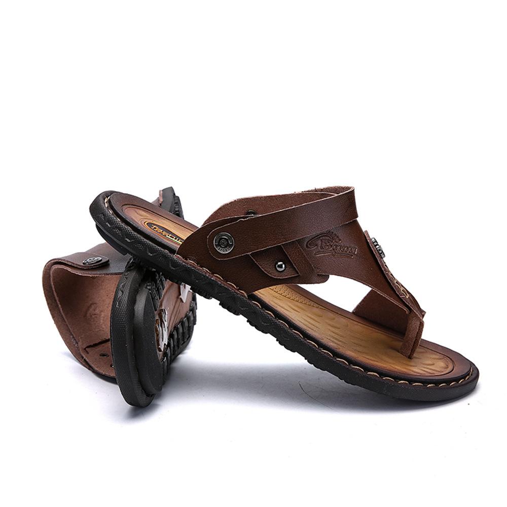 Foreign Trade Large Size New Foot Flip-flops, Beach, Large Size Men's Leather Towels Are In Stock All Year Round, Rubber