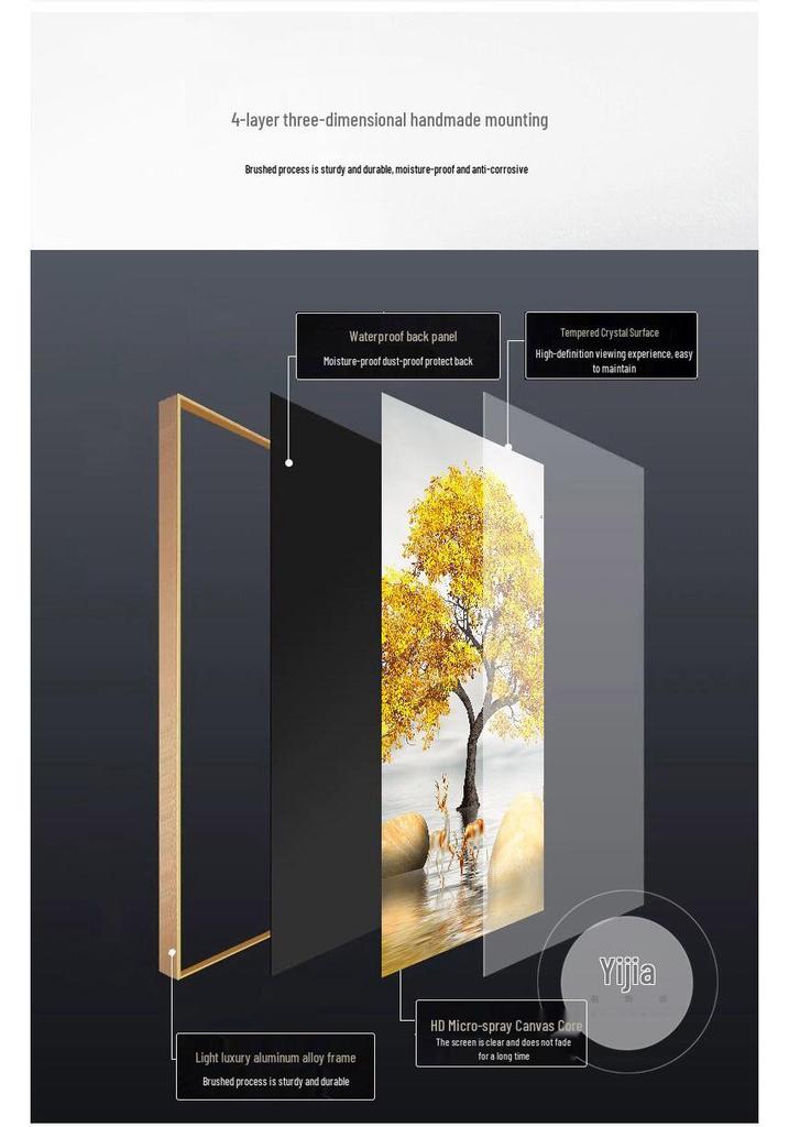 Kaki Ruyi Luxuriöse Wandkunst: Modern Abstrakt für Wohn- & Esszimmer