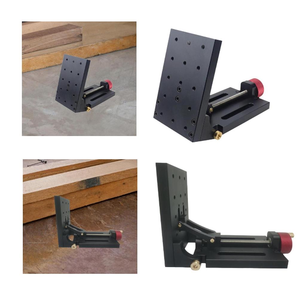 Équipement d'essai de machines Outils à main en alliage d'aluminium Outils de bricolage Équipement d'atelier Plateforme de réglage de machines portable noire
