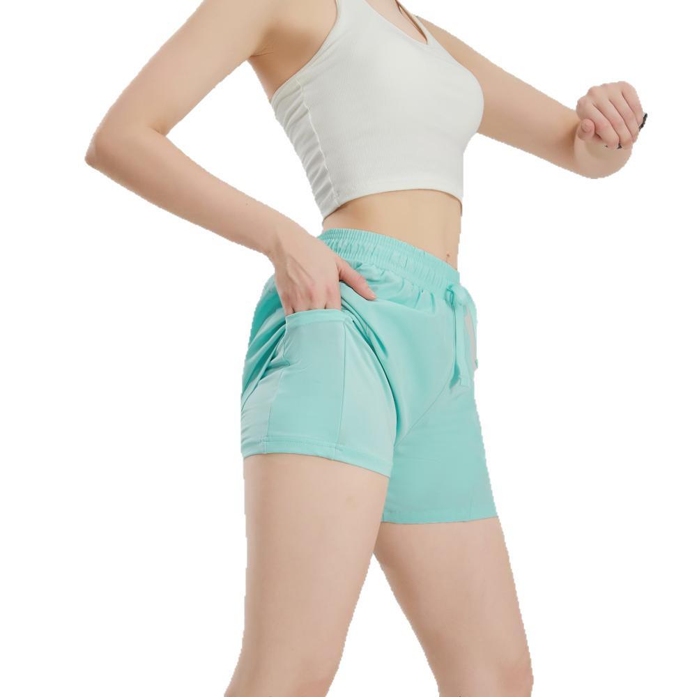 Women's Quick-Dry High-Waist Loose Fit Sports Shorts