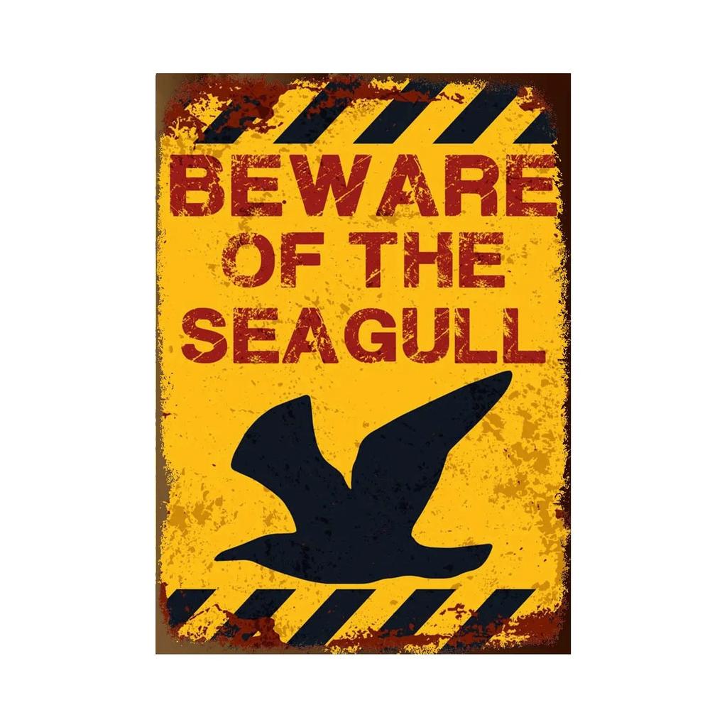 BEWARE OF Rabbit Retro Plaque Metal Tin Signs Garden Decoration Mouse Monkey Wall Stickers Kraken Plate Animal Warning Sign