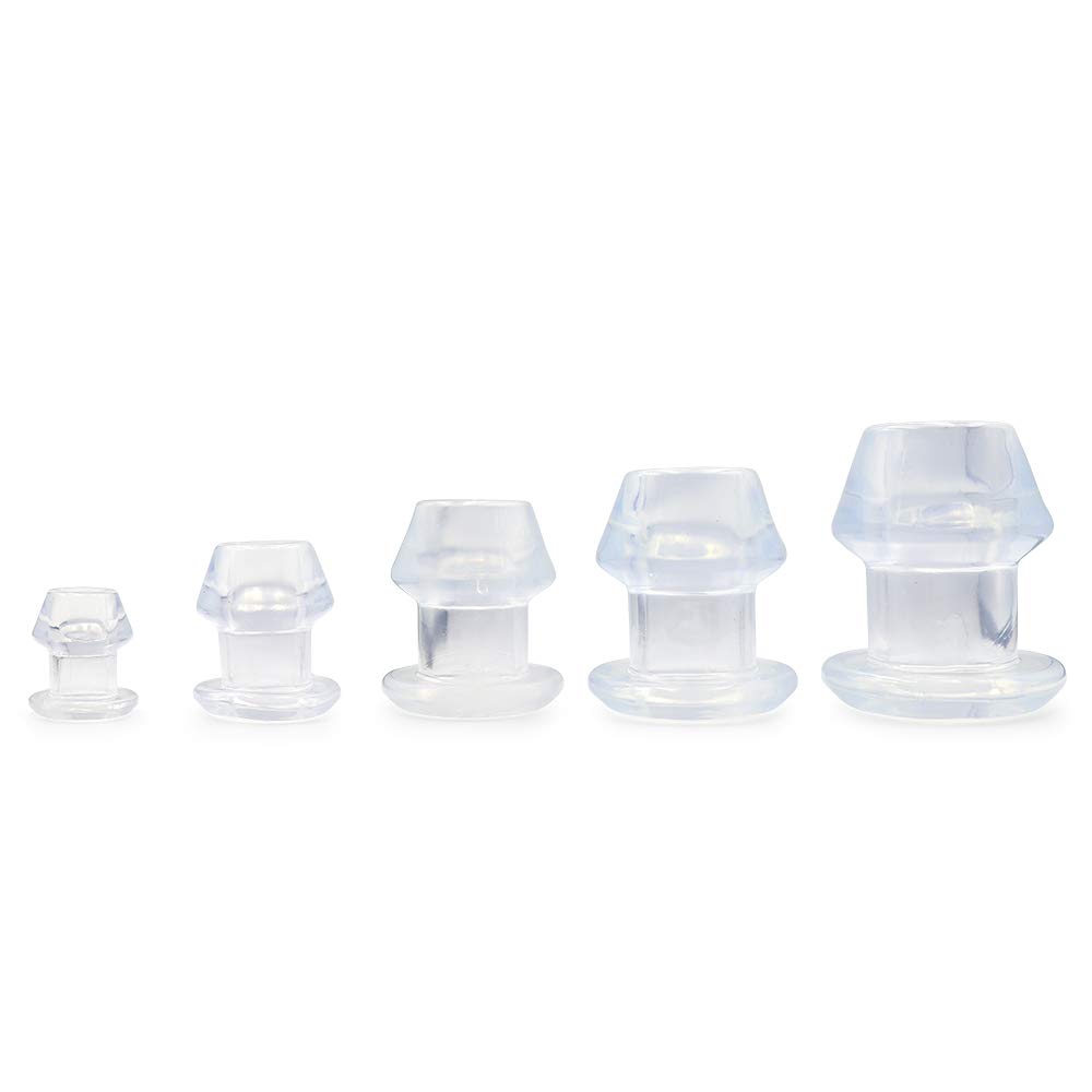 Stretch Master Anal Plug Clear Transparent Expandable Cleaning Tunnel Plug (XL Size)
