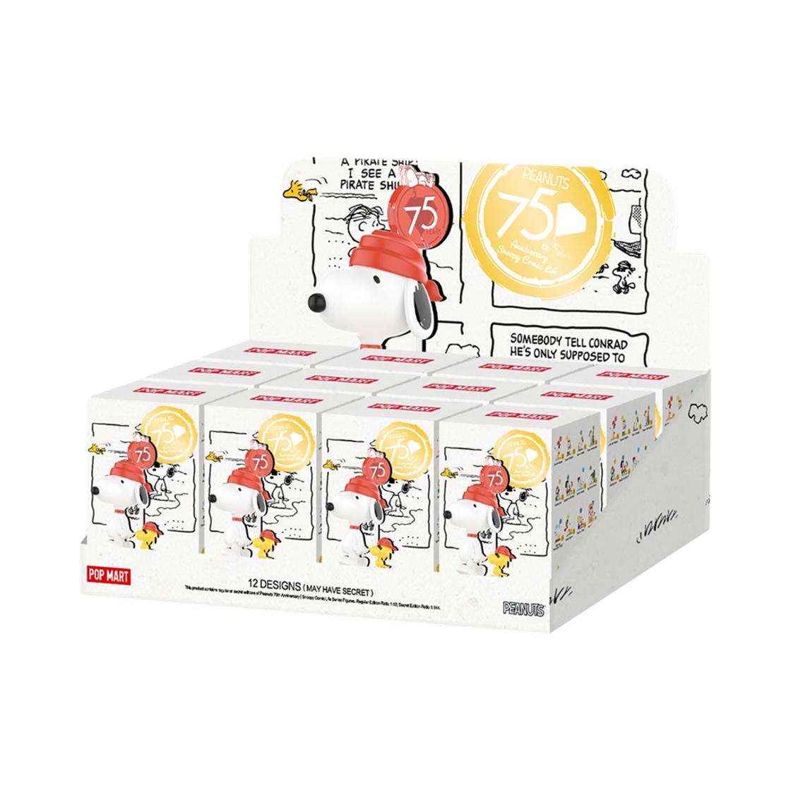 Pop Mart Peanuts 75th Anniversary Snoopy Comic Life Series Figures (12 Blind Boxes) ONE SIZE