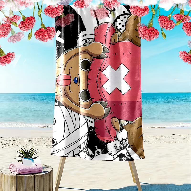 Tony Tony Chopper Print Beach Towel, Large Soft Quick Dry Towel for Beach Camping Swimming