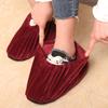 1 Paar Haushalt Flannel Überschuhe Dick Wiederverwendbar Rutschfest Überschuhe Innen Boden Teppich ReinigungsSchuhe Hausschuhe Schutz