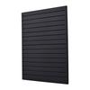 Panou perete șipci 1,2 x 1,2 m PVC Negru Slatwall pentru garaj cu design modular