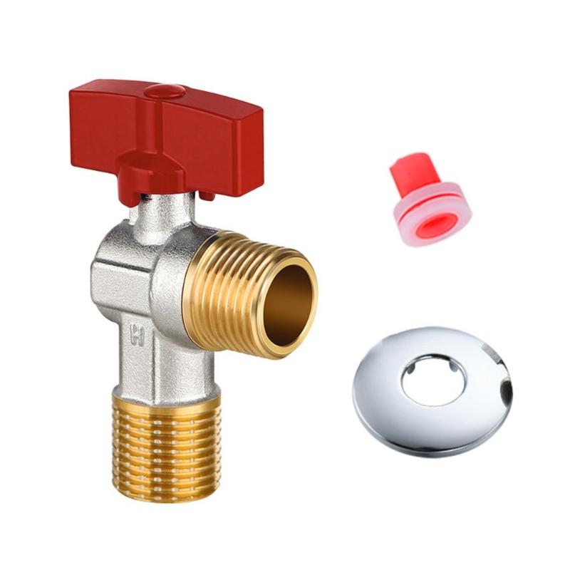 Brass Angle Valves 1/2 Inch High Flows Corrosion Resistant Water Control Valves For Bathroom Kitchen Plumbing Fixtures