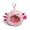 Kawaii Axolotl Plüsch Schlüsselanhänger Niedliches Stofftier Spielzeug Mini Salamander Puppe Tasche Anhänger Autoschlüsselanhänger Weiche Flauschige Plüschtiere Geschenke