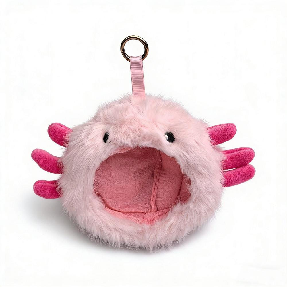 Kawaii Axolotl Plüsch Schlüsselanhänger Niedliches Stofftier Spielzeug Mini Salamander Puppe Tasche Anhänger Autoschlüsselanhänger Weiche Flauschige Plüschtiere Geschenke