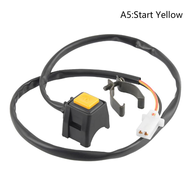 Durable Atv Motorcycle Dual Sport Quad Start Horn Kill Off Stop Switch Button Motorbike Accessories Control Handle Switches