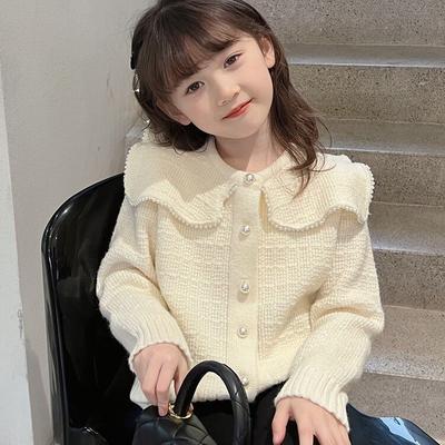 Girls' Fashion Cardigan Knit Spring Children's Casual Sweater Coat