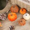Halloween Holiday Decorative Pumpkins Small Velvet Pumpkin Thanksgiving Table Centerpiece Soft Cool Patterns