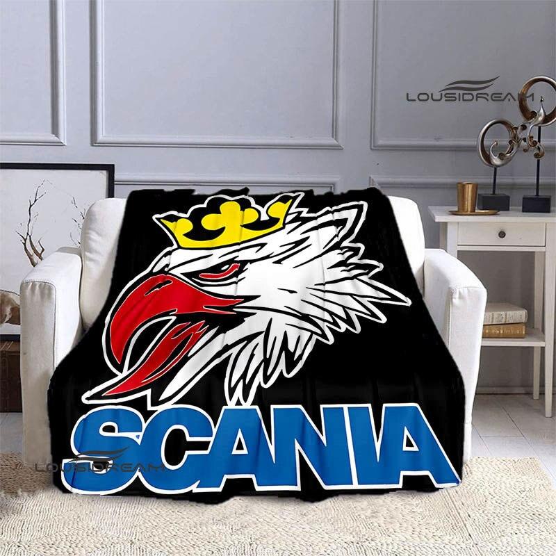 

Плед з принтом логотипу Scania Дитячі теплі пледи м який та комфортний плед плед для пікніка подарунок на день народження 130x150cm