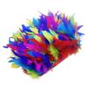100CM Multi-Color Feather Trim | Pre-Punched Holes DIY Supplies for Lampshades, Christmas Trees & Boho Wedding Arches