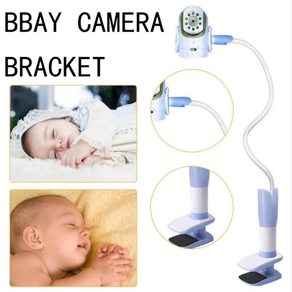 Baby Monitor Holder Flexible Baby Camera Bracket No Drilling Crib Cradle Rod Hose Holder Adjustable Twist Mounting