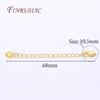 18K Gold Plated Extension Extender Tail Chains with Lobster Clasps For Jewelry Making,Connectors For Bracelets Accessories DIY