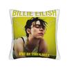 Billies Eilishs Pillowcase Double-Sided Printing Fabric Cushion Cover Decoration Throw Pillow Case Cover Home 45X45Cm