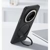 Applicable to Huawei Mate70Pro rotating bracket magnetic mobile phone case Huawei Mate60Pro corrugated skin feeling anti-drop