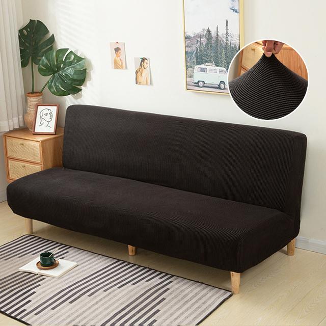 Jacquard-Stoff-Sofa-Bettbezug, klappbarer Sofa-Sitzbezug, Stretch-Bezug, Couch-Schutz, elastischer Futon-Bankbezug für Zuhause