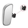 1x Silver Blind Spot Mirror Rear View Glass Wide Angle Mirror for Cars SUVs RVs