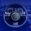 Steering Wheel Cover Trim, Red & Blue Car Steering Wheel Ring Trim, Interior Decoration