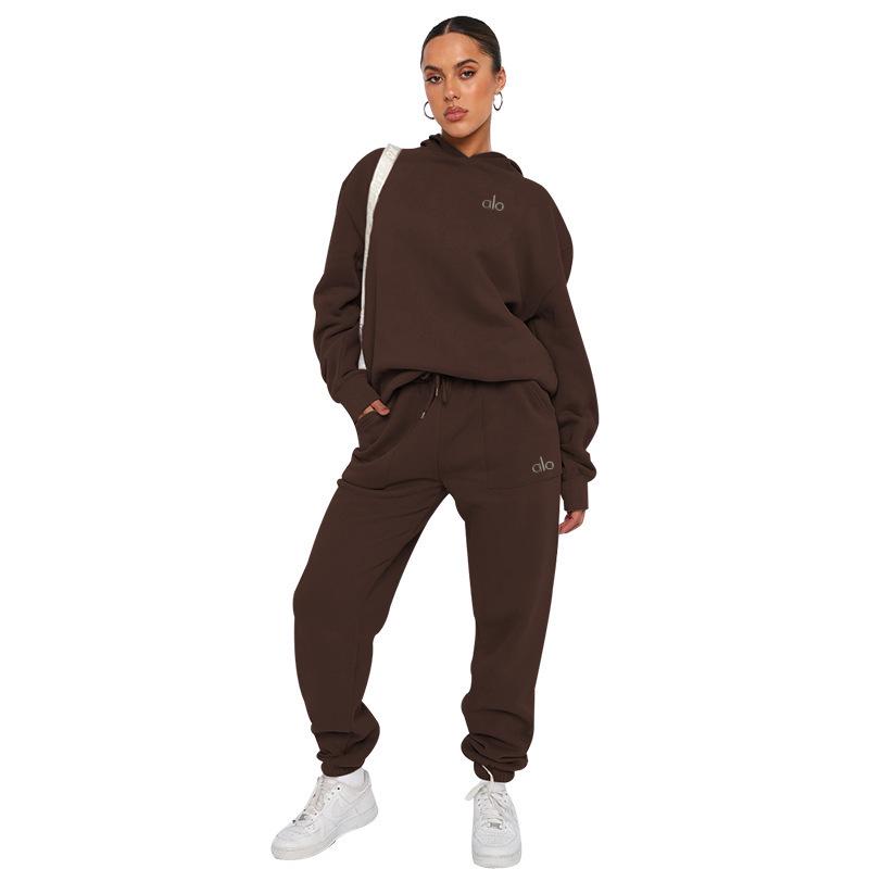 Alo Yoga Kapuzenpullover für Damen - Europäischer & Amerikanischer Stil, Lässige lockere Passform für Herbst/Winter