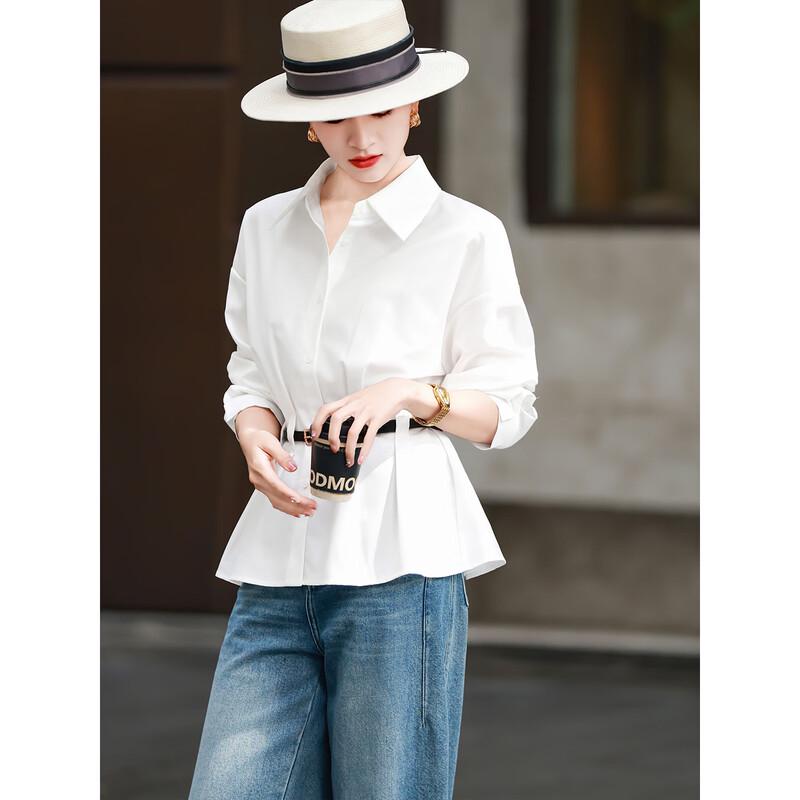 

Women s Long Sleeve Waist-Tie Solid Blouse XL