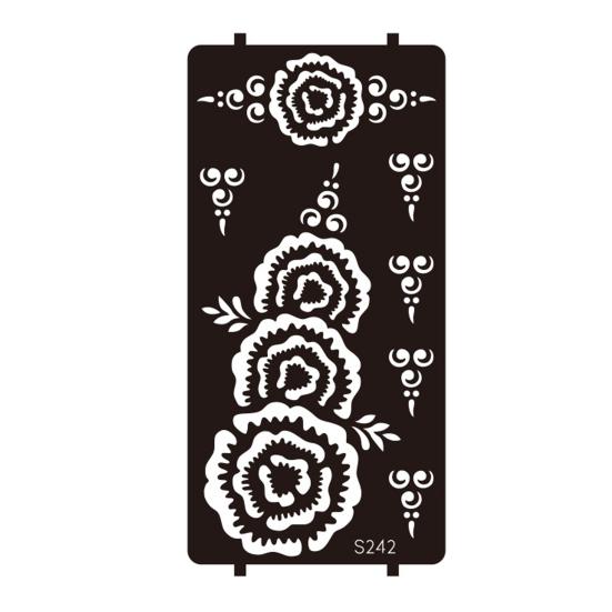 Yousheng Reusable Indian Henna Tattoo Stencils, Mehndi Hand Painting Templates, DIY Flower Pattern for Body Art, Festival Makeup