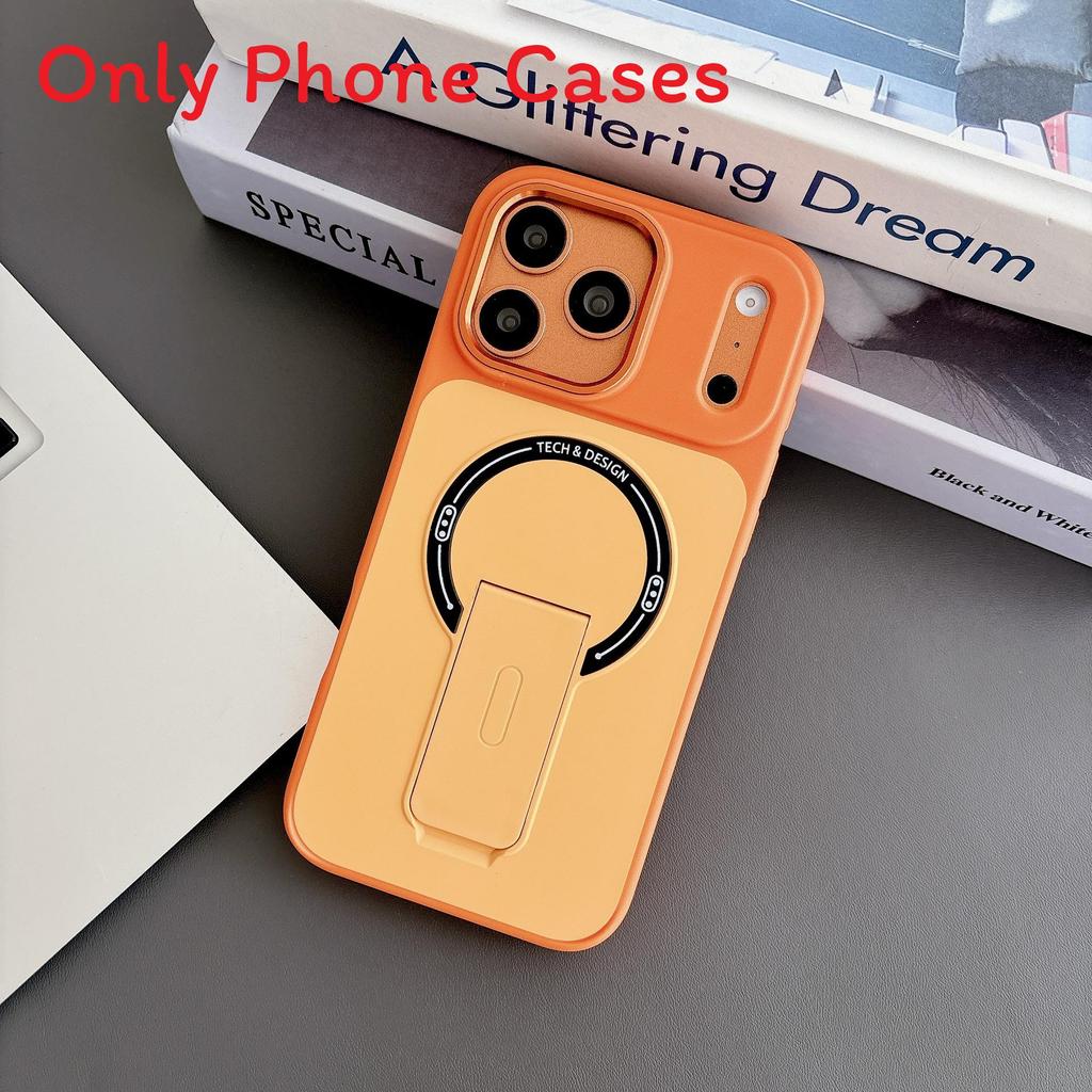 Apple Skin Feel Magnetic Stand Phone Case With Anti Slip Drop Protection For Daily Use