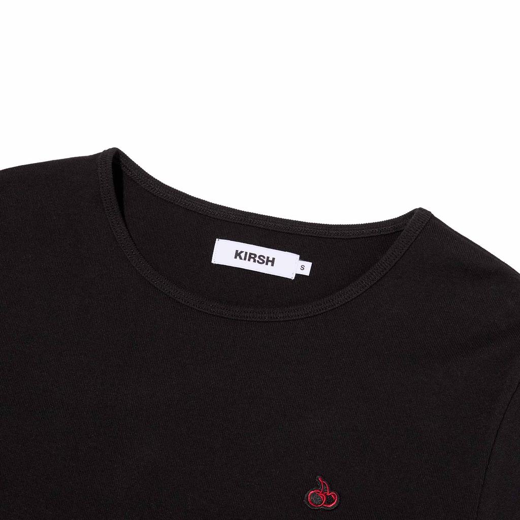 KIRSH Plain Slim Fit T-Shirt [Black]