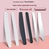 Stainless Steel Nail File with Replaceable Peel-off Sandpaper Strips