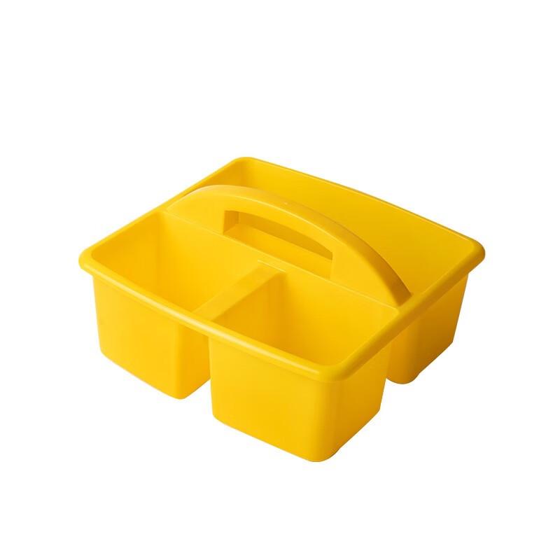 Portable Plastic Storage Basket with Dividers
